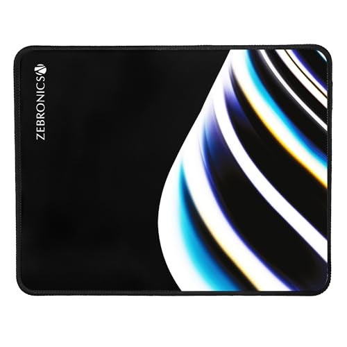 ZEBRONICS MSP-X2 Mouse Pad, for Speed and Precision Operation, Smooth Cloth Surface, Roll and Go, Optimised for All Mouse Sensors, Anti Slip Rubber Base, Surface of 260 x 210 mm - Image 1