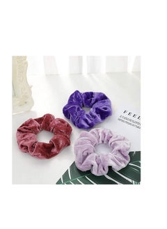 ORiTi ORiTi 20 Pcs Hair Scrunchies Velvet Elastic Hair Bands Scrunchy Hair Ties Ropes Scrunchie for Women Hair Accessories - 20 Assorted Colors Scrunchies  - Image 3