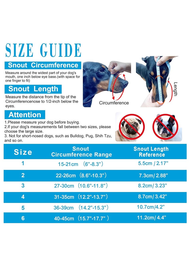 Generic Dog Muzzle, Basket Muzzle Anti Biting Chewing, Breathable Dog Mouth Guard, Sturdy Lightweight Muzzle Allows Drinking, Cage Muzzle for Small Medium Large Dogs, for Grooming Trimming Training (Blue)  - Image 3