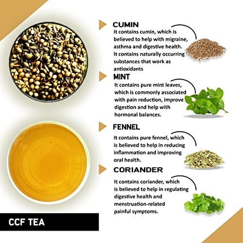 TEACURRY CCF Herbal Infusion (15 Bags) – Supports Digestion & Detox | Helps with Bloating, Gut Health & Metabolism | Cumin Coriander Fennel Blend | 100% Natural - Image 2