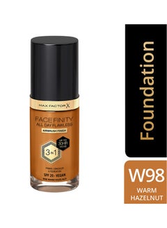 Max Factor Facefinity All Day Flawless Foundation - W98 Warm Hazelnut  - Image 2