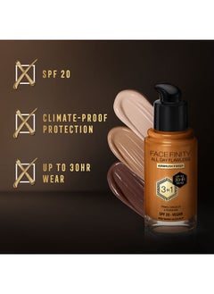 Max Factor Facefinity All Day Flawless Foundation - W98 Warm Hazelnut  - Image 4
