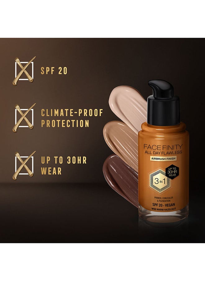 Max Factor - Facefinity All Day Flawless Foundation - W98 Warm Hazelnut - Image 1