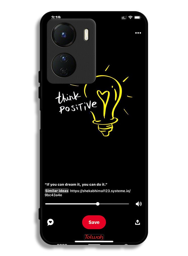 Tolwak Vivo Y16 Protective Case Cover Think Positive - Image 1