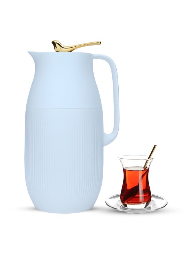 Royal 6 Modern Thermos 1.6L White - Image 1