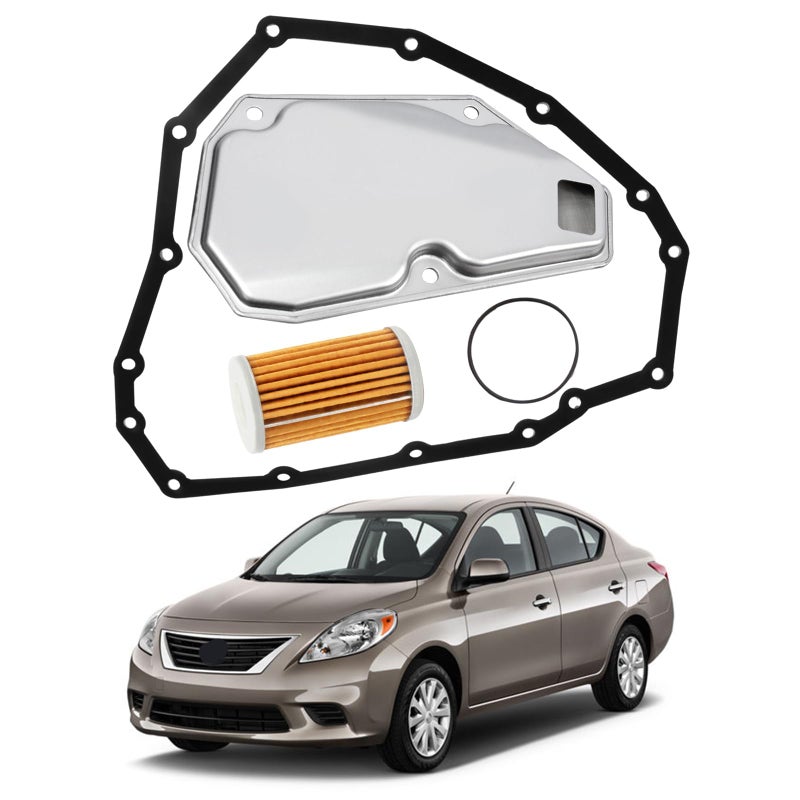 317283JX0A Transmission Filter Oil Pan and Gasket Kit Fits for Chevy Spark 20122015 Nissan Tiida 20132015 Sentra 20132018 Note 20122019 Versa 20122019 Replaces 317283JX0B 317283JX0C