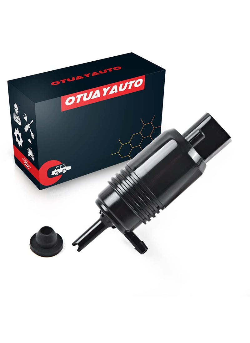 OTUAYAUTO OTUAYAUTO Windshield Washer Pump - Replacement for Chevy Silverado 1500, 2500, 3500, GMC Acadia, Sierra 1500, 2500, 3500, Original Factory OEM: 22999423, 84518407 Washer Fluid Pump with Grommet  - Image 1
