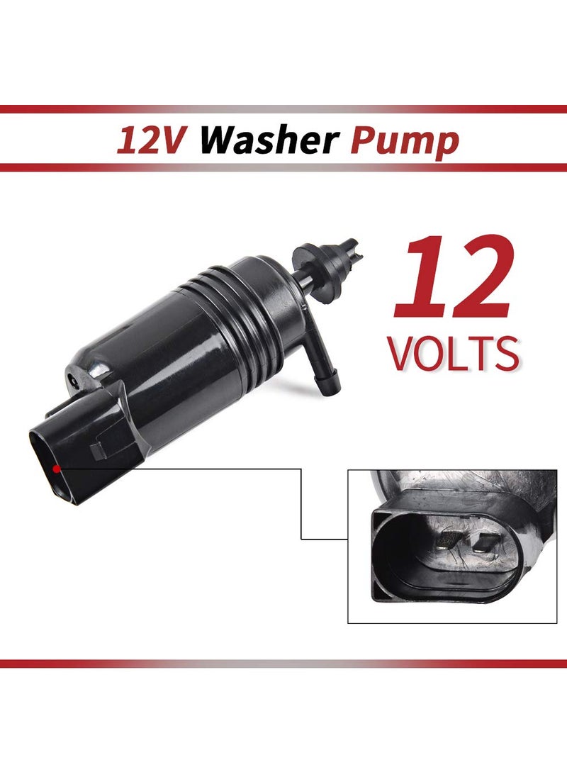 OTUAYAUTO OTUAYAUTO Windshield Washer Pump - Replacement for Chevy Silverado 1500, 2500, 3500, GMC Acadia, Sierra 1500, 2500, 3500, Original Factory OEM: 22999423, 84518407 Washer Fluid Pump with Grommet  - Image 2