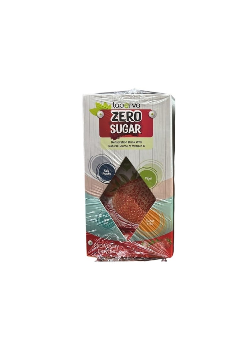 Laperva Hydration Drink - Strawberry (15x8gm Servings) - Hydrate with Vitamin C and Sodium - Low Calorie, Artificial Color and Flavor-Free, Sugar-Free. 