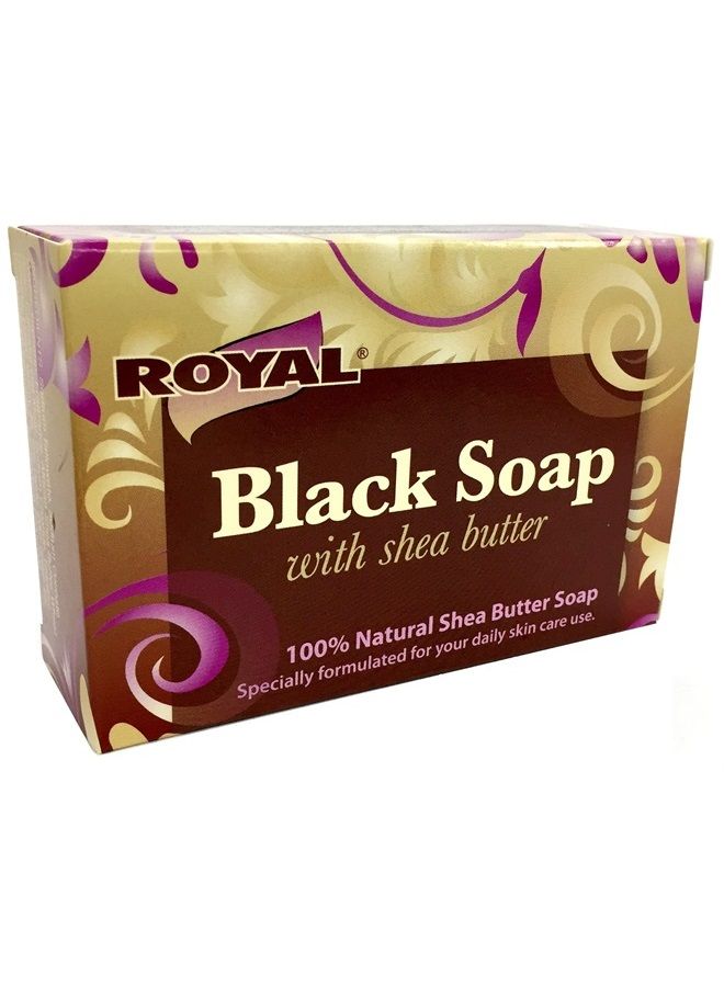 Royal Black Soap with 100% Natural Shea Butter by Royal - Best Treatment For Stretch Marks, Wrinkles, and Dry Skin - Image 2