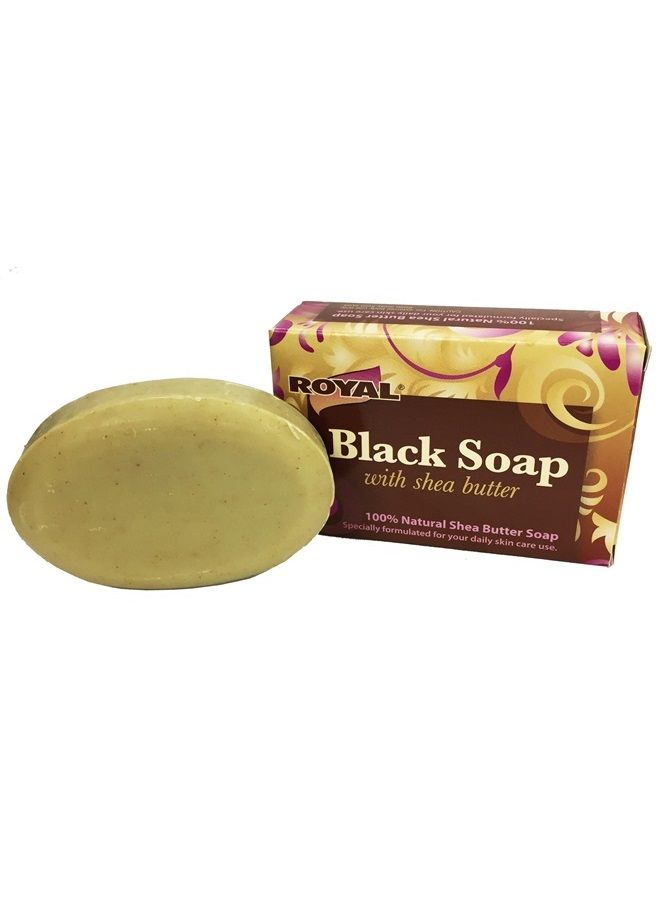 Royal Black Soap with 100% Natural Shea Butter by Royal - Best Treatment For Stretch Marks, Wrinkles, and Dry Skin - Image 3
