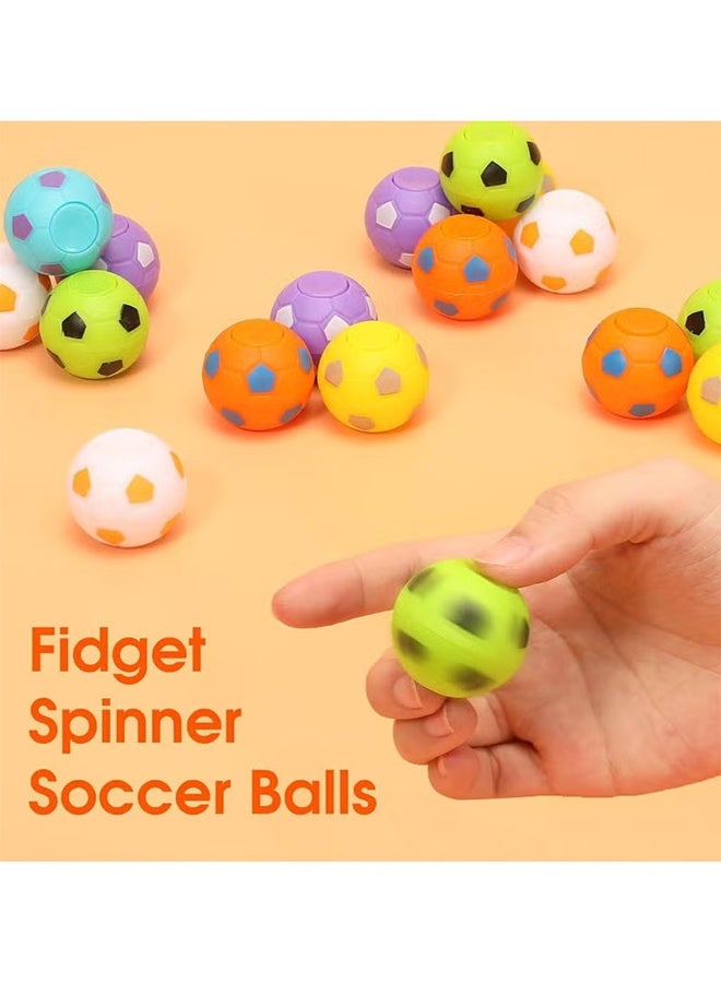 Jamal 30 PCS Mini Fidget Spinners Soccer Ball Toys for Kids, Soccer Party Favors Goodie Bag Stuffers, Rotatable Soccer Finger Stress Balls for Classroom Prizes - Image 4