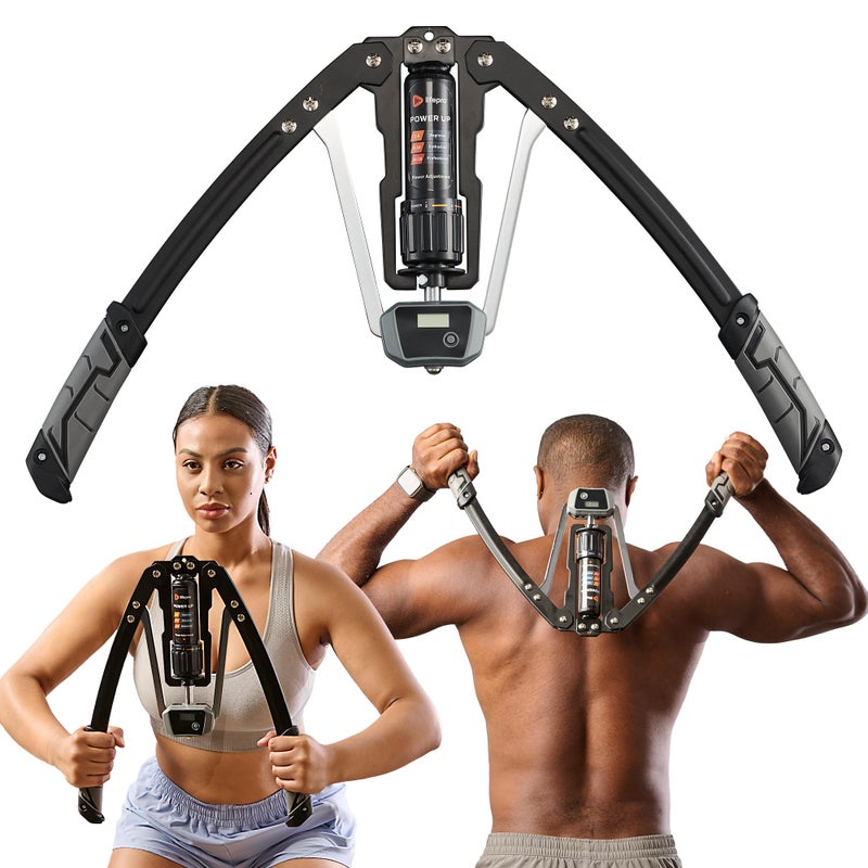LifePro Twister Arm Trainer ShredForce Chest Workout Equipment Chest Trainer Adjustable 22440lb Hydraulic Resistance Repetition Counter Carbon Steel Upper Body Strength Wellness Support - Image 2