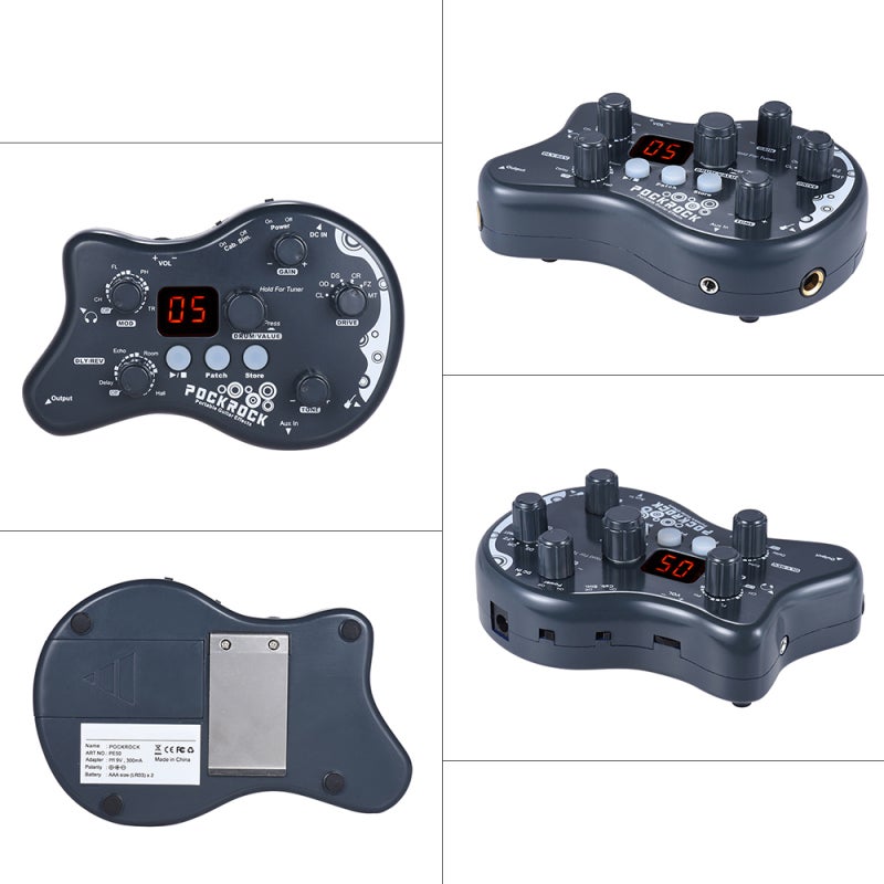 Multi Effects Pedal 5 Modules 15 Effect Types Guitar Effects Processor - 40 Drum Rhythms Tuning Function Multi-Effects Pedal for Electric Guitar - Image 2