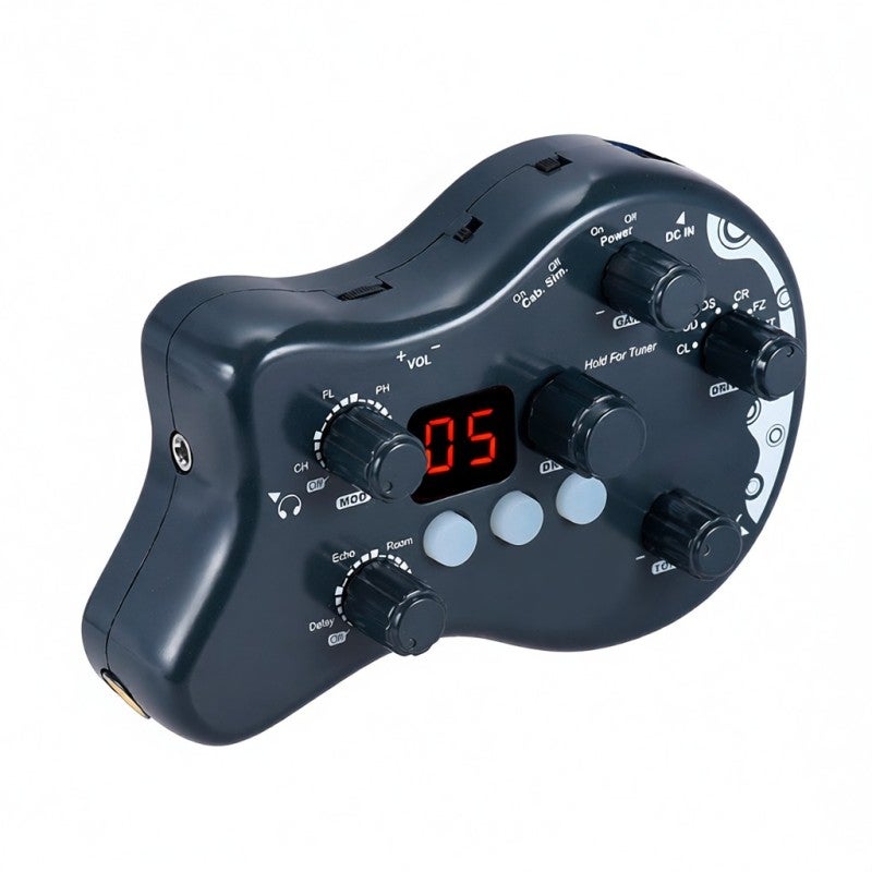 Multi Effects Pedal 5 Modules 15 Effect Types Guitar Effects Processor - 40 Drum Rhythms Tuning Function Multi-Effects Pedal for Electric Guitar - Image 1