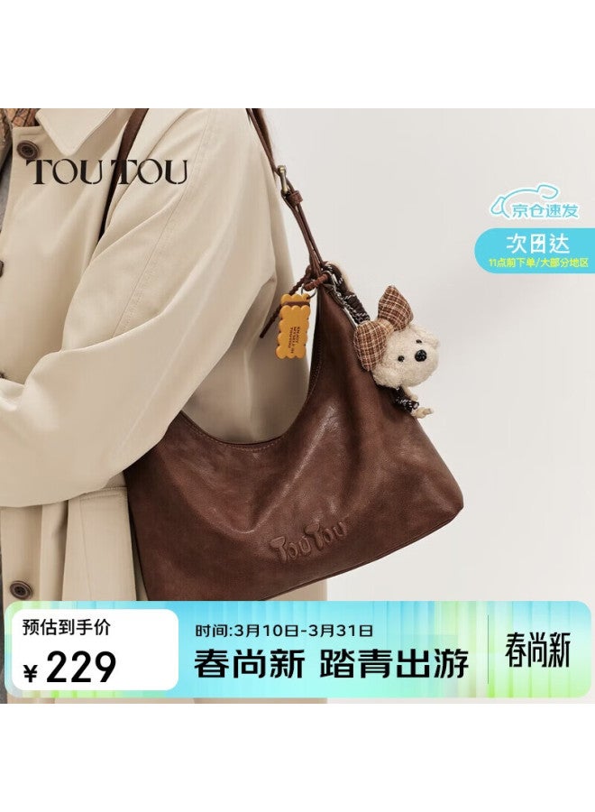 Toutou New Women's Shoulder Underarm Crossbody Hobo Tote Bag Commuter Versatile Birthday Gift For Girlfriend - Image 1