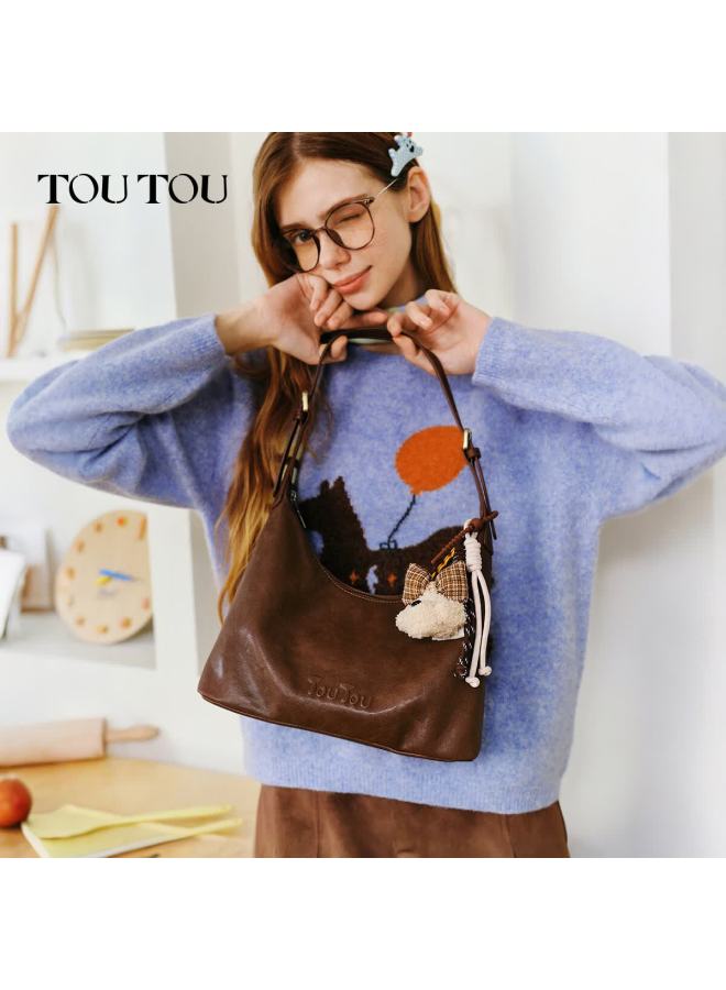 Toutou New Women's Shoulder Underarm Crossbody Hobo Tote Bag Commuter Versatile Birthday Gift For Girlfriend - Image 2