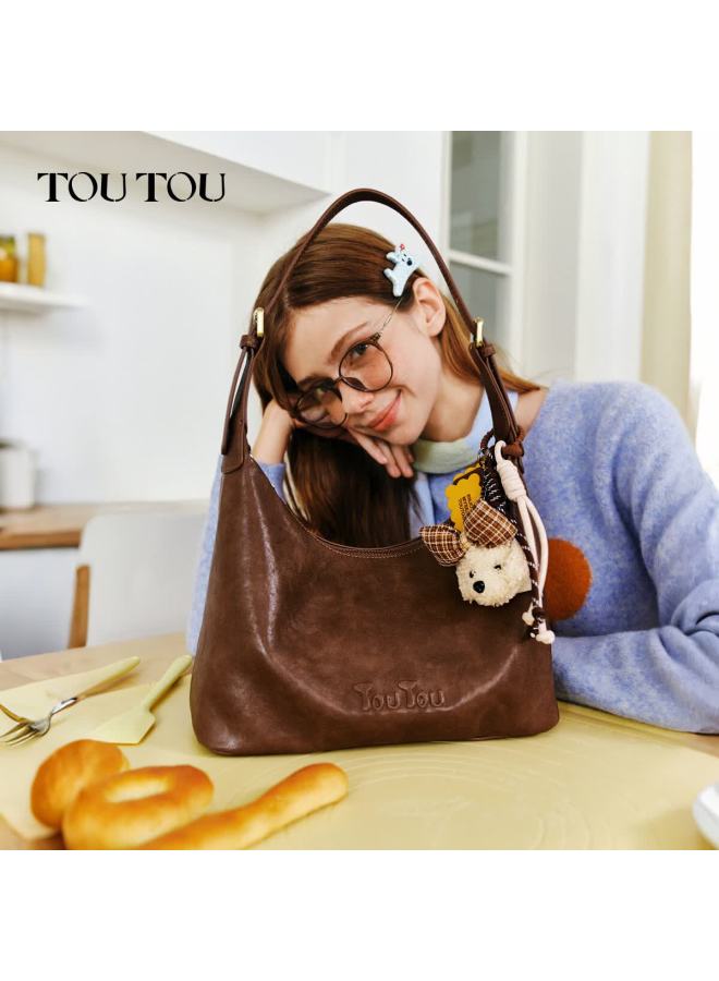 Toutou New Women's Shoulder Underarm Crossbody Hobo Tote Bag Commuter Versatile Birthday Gift For Girlfriend - Image 3