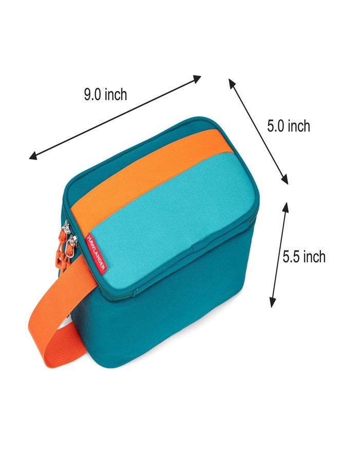 HawLander Kids Toiletry Bag for Travel, Small Size for Boys or Girls, With Carry Handle (Teal Blue) - Image 5