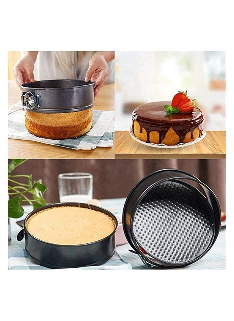 Qshop Quick Release Cake Pan, Non-Stick Cake Pan, Non Stick Base Cheesecake Cake Baking Pan with Detachable Base, Set of 3, Carbon Steel - pzsku/ZF09A2FE7E031270638B7Z/45/_/1733221971/7829cc32-106c-43fb-a49a-7b85a52fbac9