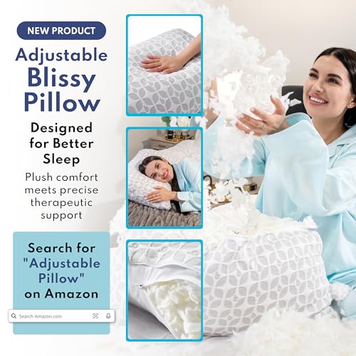 Blissy Silk Pillowcase - 100% Pure Mulberry Silk - 22 Momme 6A High-Grade Fibers - Silk Pillow Cover for Hair & Skin - Regular, Queen & King (Blissy White, Queen) - Image 2