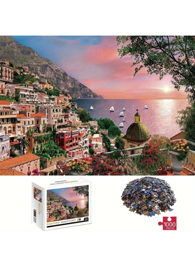 Capstro 1000Piece Jigsaw Puzzle for Adults & Teens – Premium Landscape Scenery Puzzle with High-Definition Artwork | Challenging Brain Game & Relaxing Family Activity for Ages 14+ – Amalfi Coast - Image 4
