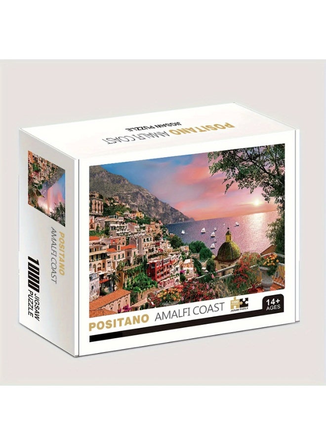 Capstro 1000Piece Jigsaw Puzzle for Adults & Teens – Premium Landscape Scenery Puzzle with High-Definition Artwork | Challenging Brain Game & Relaxing Family Activity for Ages 14+ – Amalfi Coast - Image 1