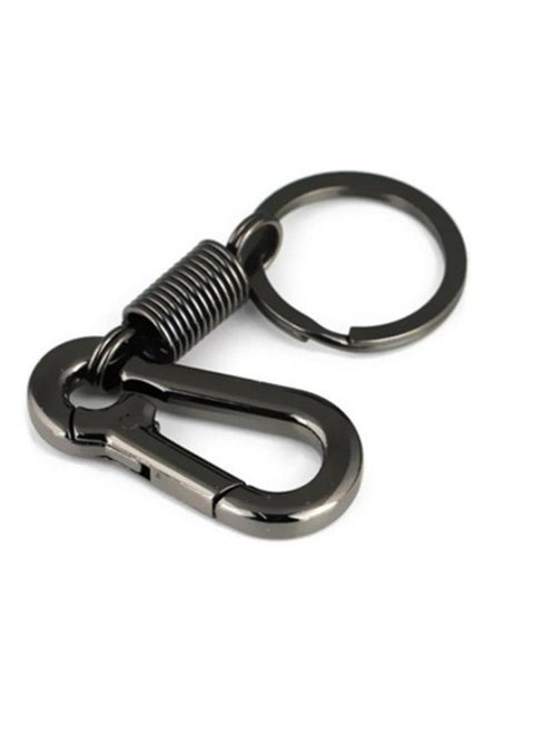 Keychain Shape Keychain with Hook Accessory Key Chain Key Holder Simple Strong Gift - Black Hook