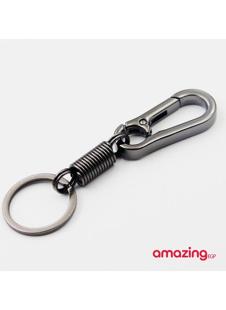 amazing.EGP - Keychain Shape Keychain with Hook Accessory Key Chain Key Holder Simple Strong Gift - Black Hook - Image 1