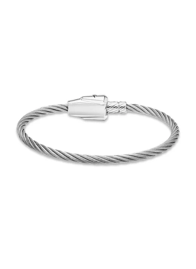 مكلارين Torque Silver Bracelet for Men