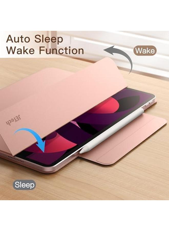 جي تيك جراب مغناطيسي لجهاز iPad Air 11 بوصة M2 (2024) وiPad Air 5 4 (2022 2020 5Th 4Th 10.9 بوصة) وiPad Pro 11 (2018) غطاء لوحي رفيع بملحق مغناطيسي (ذهبي وردي) - Image 5
