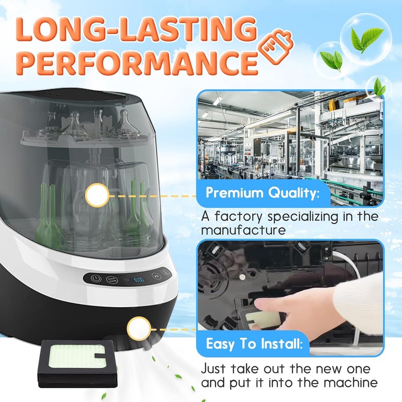 HEPA Filter Replacement Compatible with Baby Brezza Bottle Dryer Advanced and Baby Brezza Bottle Washer Pro - Image 4