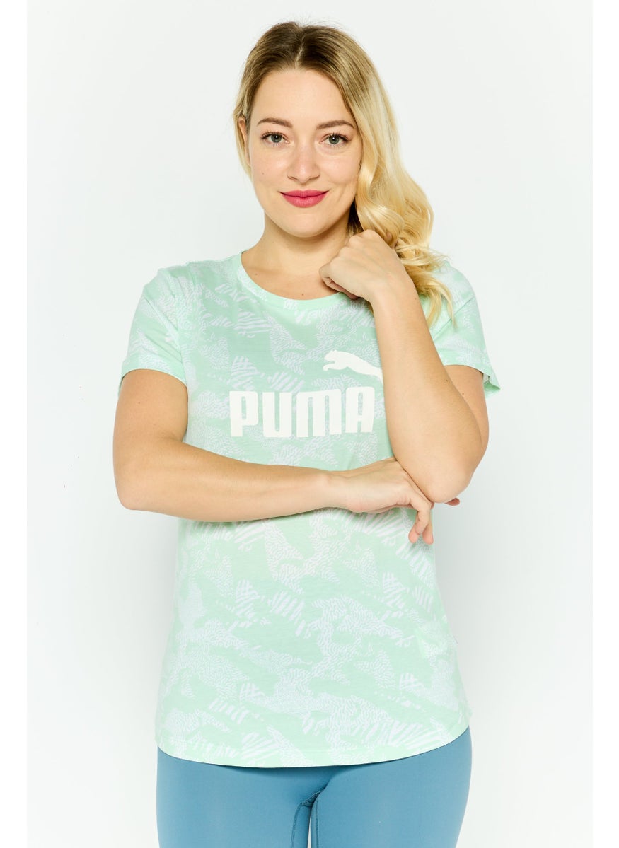 PUMA Women Sportswear Fit Short Sleeve Training Top, Black  - Image 1