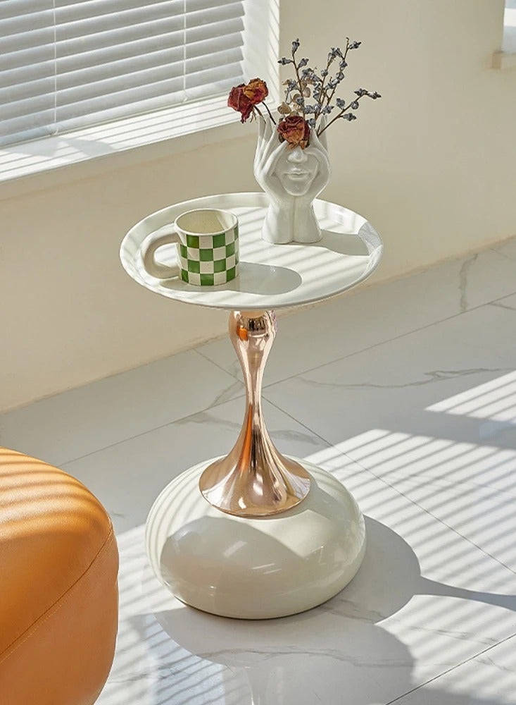 DubaiGallery Italian Minimalist Side Table, Creative Modern Corner Table, Small Round Coffee Table - Image 2