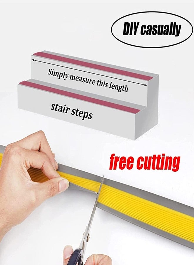 Drofail 6 Cm Width Step Protector EdgeRubber Safety Strip Anti Slip with Self Adhesive for Indoor Hospital School Office Use (Black Color) (5) - Image 5