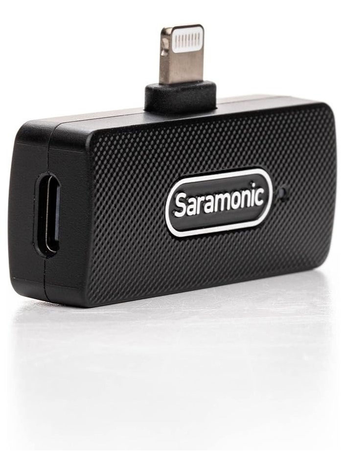Saramonic Saramonic Blink100 B4 Wireless Lavalier Microphone for iPhone Smartphone, 10h Battery, 164ft Transmission, Gain Control Lightning Wireless Lapel Mic for Live Streaming Video Conference Recording  - Image 5
