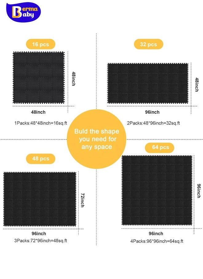 Berma Baby Baby Soft Puzzle Play Mats - Interlocking Floor Tiles for Kids  Thickness EVA Interlocking Foam Floor Tiles for Home Safe and Durable Kids Floor Mats | Ideal Play Mat for Toddlers 5/12/24/36PCS  - Image 3
