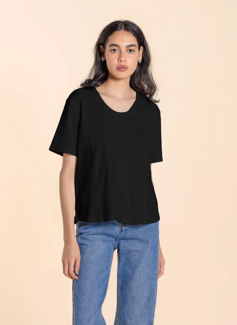 SHAPES COMFORT DETAILED T-SHIRT