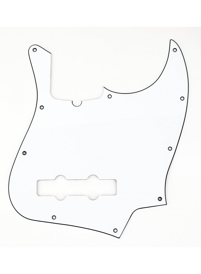 Fender Modern Pickguard, Jazz Bass, 10-Hole - White 3-Ply