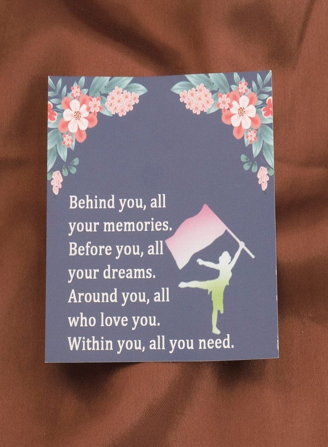 FEELMEM Flag Charm Jewelry Behind You All Your Memories Color Guard Keychain Color Guard Senior Grad Jewelry Gift(Color Guard-ky) - Image 2