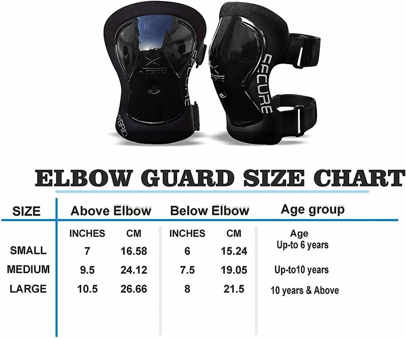 Jaspo Secure Hybrid Professional Protective Gear Set (Knee/Elbow/Wrist Guard) for Skateboarding, Roller Skating, Inline Skating, Cycling and Other Sports Kids, Boys and Girls - Image 5