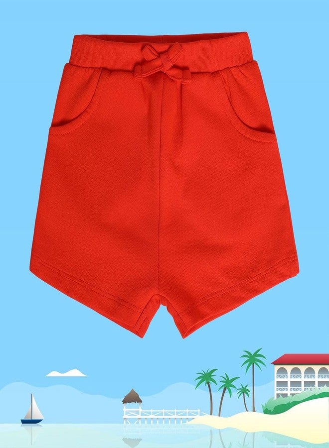 miniklub Baby Knitted Cotton Red Color Short (3-6M) - Image 2