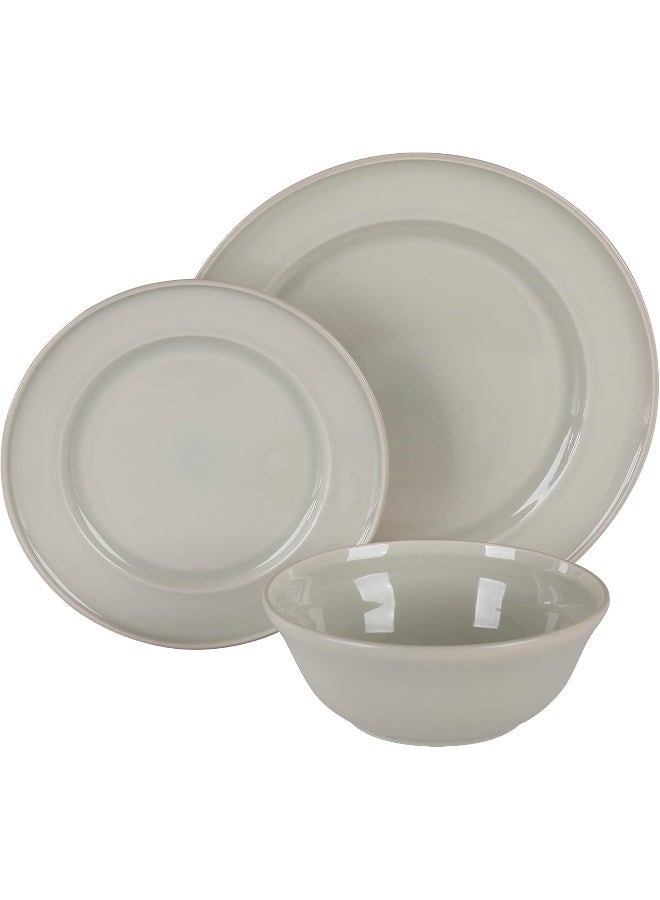 Martha stewart Martha Stewart Portillo 12 Piece Reactive Stoneware Dinnerware Set Sharkey Gray  - Image 4