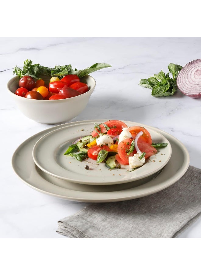 Martha stewart Martha Stewart Portillo 12 Piece Reactive Stoneware Dinnerware Set Sharkey Gray  - Image 3