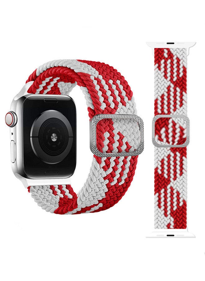 ISank - Nylon Solo Loop Strap Compatible with Apple Watch 45/44/42mm SE /Series 7/6/5/4/3/2/1 Colorful - Image 1