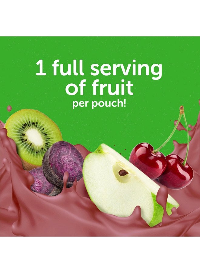 Beech-Nut Toddler Smoothies with Prebiotics, Apple Cherry Kiwi Purple Carrot & Yogurt Baby & Toddler Food Pouches, 3.5 oz (12 Pack) - Image 4