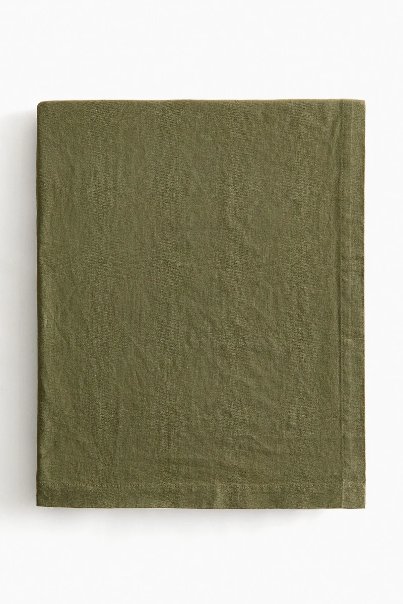 اتش اند ام مفرش مائدة من مزيج الكتان