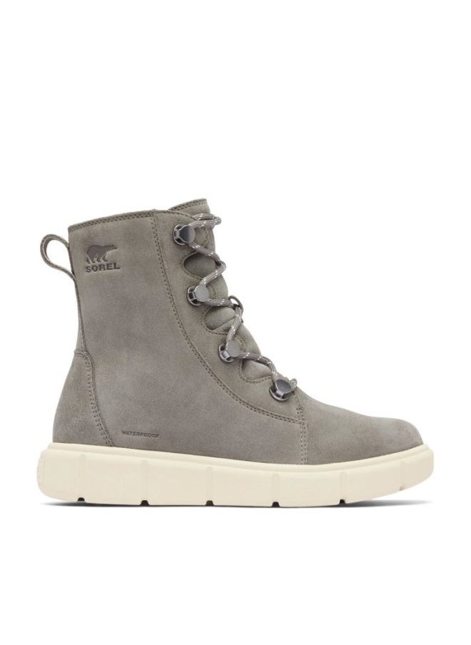 SOREL Women's Explorer lll Joan Waterproof Boot, Quarry/Chalk, 38 EU - Image 1