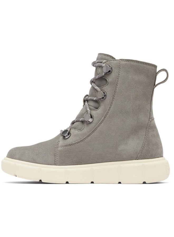 SOREL Women's Explorer lll Joan Waterproof Boot, Quarry/Chalk, 38 EU - Image 5