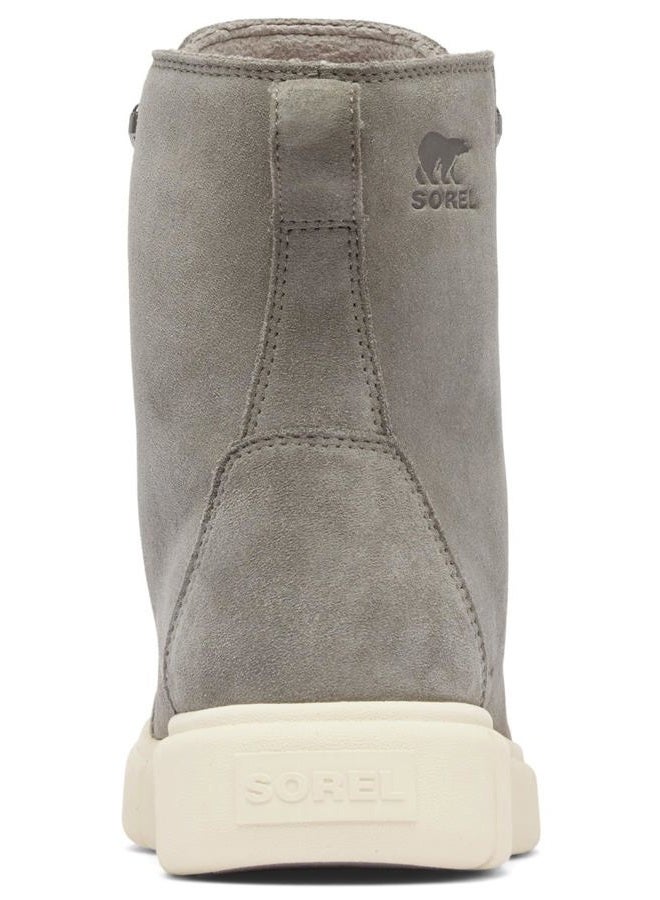 SOREL Women's Explorer lll Joan Waterproof Boot, Quarry/Chalk, 38 EU - Image 4